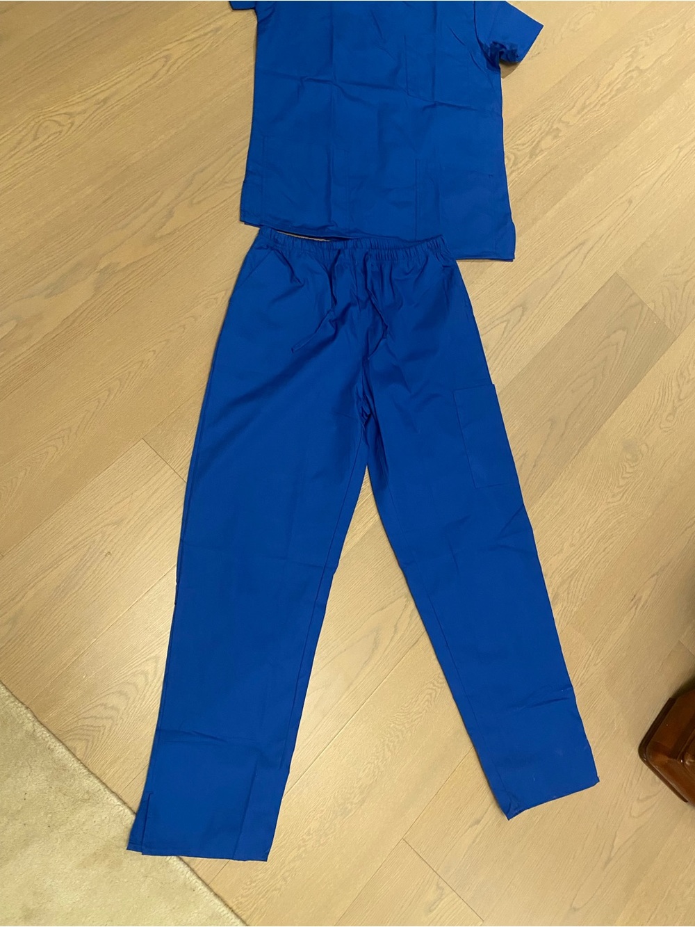Women’s Elastic-Waist Straight-Leg Scrub Pants in Royal Blue